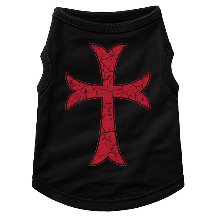 Crusader Knights Templer Cross Doggie Tank