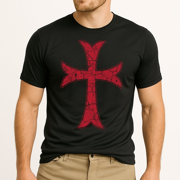 Crusader Knights Templer Cross Performance Shirt