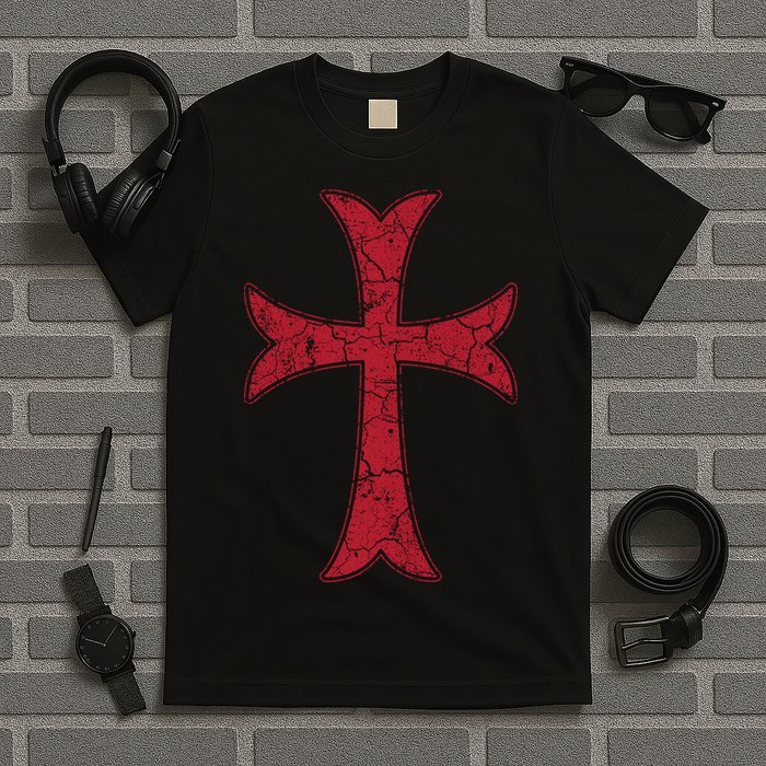 Crusader Knights Templer Cross T-Shirt