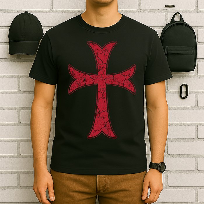 Crusader Knights Templer Cross T-Shirt