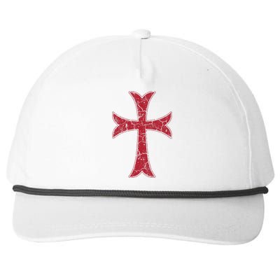 Crusader Knights Templer Cross Snapback Five-Panel Rope Hat