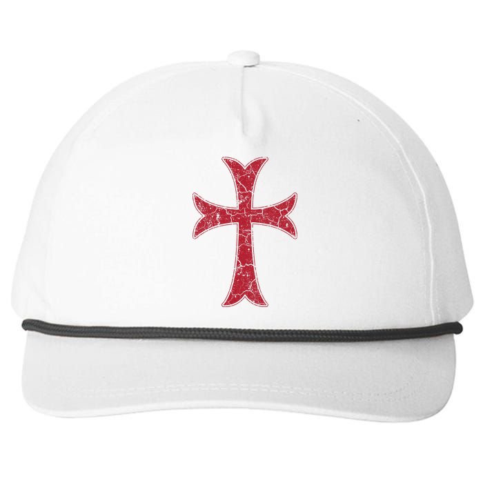 Crusader Knights Templer Cross Snapback Five-Panel Rope Hat