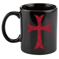 Crusader Knights Templer Cross 11oz C Handle Ceramic Mug