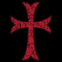 Crusader Knights Templer Cross 16 in Basic Backpack