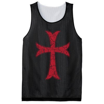 Crusader Knights Templer Cross Mesh Reversible Basketball Jersey Tank