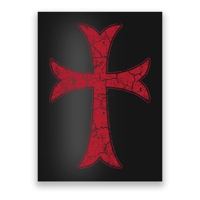 Crusader Knights Templer Cross Poster