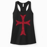 Crusader Knights Templer Cross Womens Tank Top