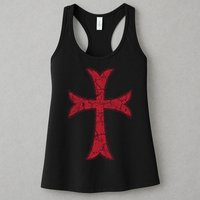 Crusader Knights Templer Cross Womens Tank Top