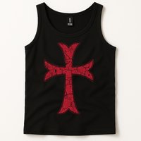 Crusader Knights Templer Cross Tank Top