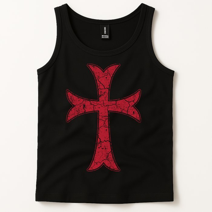 Crusader Knights Templer Cross Tank Top