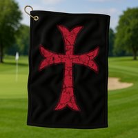 Crusader Knights Templer Cross Golf Towel