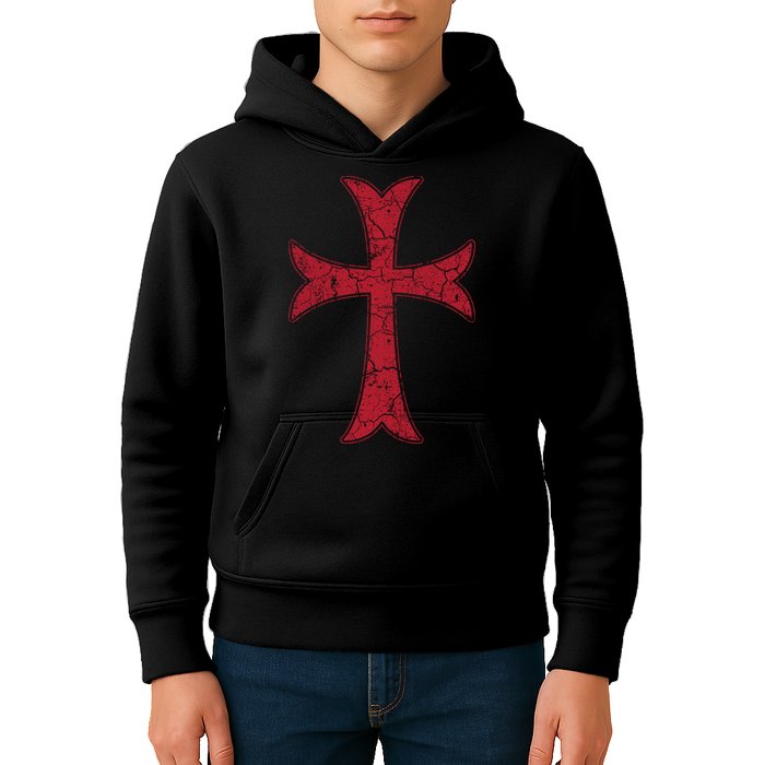 Crusader Knights Templer Cross Kids Hoodie