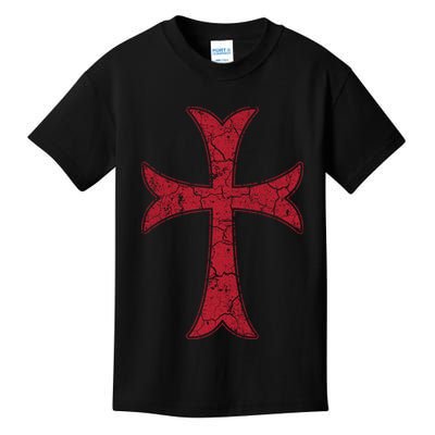 Crusader Knights Templer Cross Kids T-Shirt