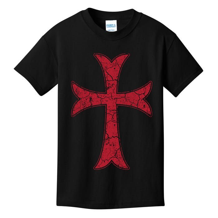 Crusader Knights Templer Cross Kids T-Shirt