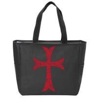 Crusader Knights Templer Cross Zip Tote Bag