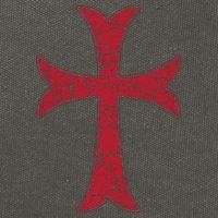 Crusader Knights Templer Cross Cotton Canvas Backpack