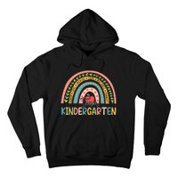 Cute Kindergarten Teacher Boho Rainbow Team Kinder Hoodie