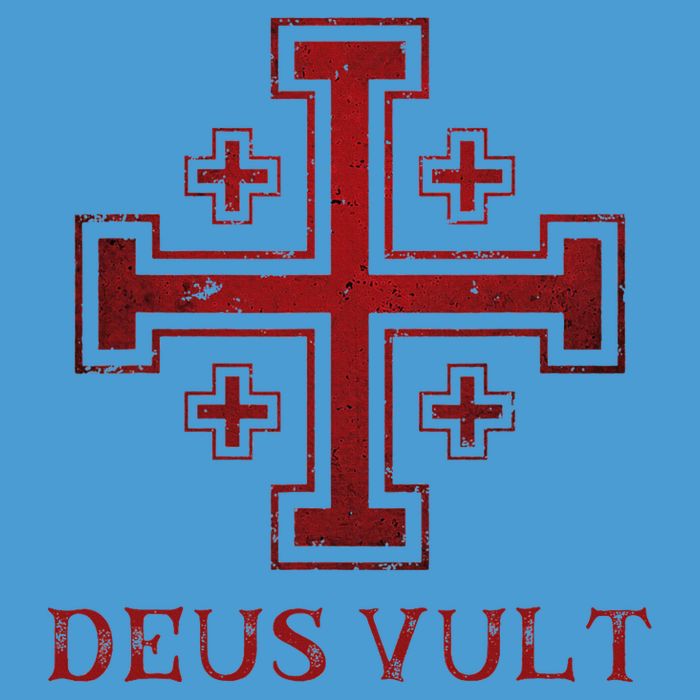 Catholic Knight Templar Crusader Cross Tie Dye Hoodie
