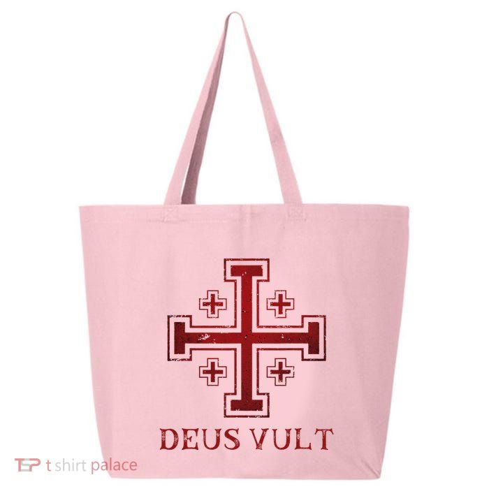 Catholic Knight Templar Crusader Cross 25L Jumbo Tote