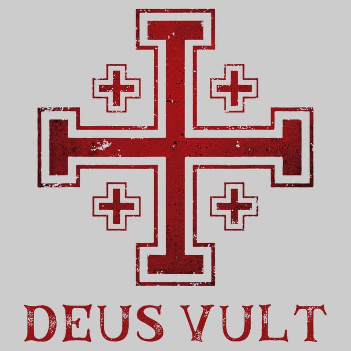 Catholic Knight Templar Crusader Cross Tie-Dye T-Shirt