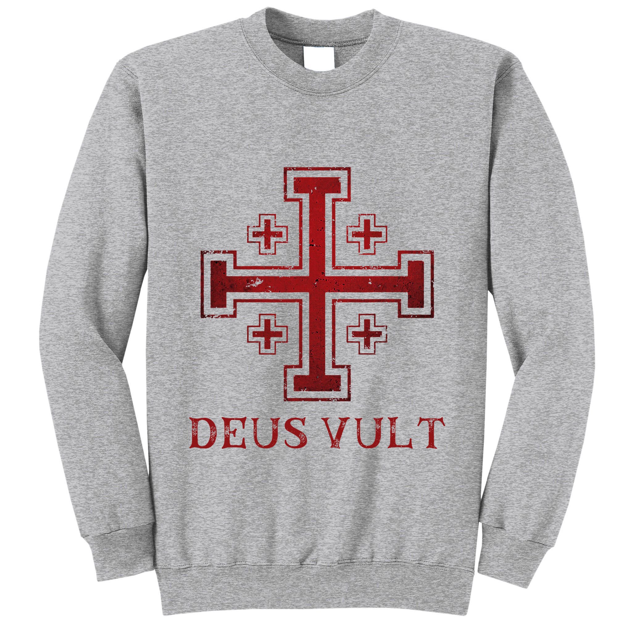 Catholic Knight Templar Crusader Cross Tall Sweatshirt