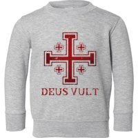 Catholic Knight Templar Crusader Cross Toddler Sweatshirt