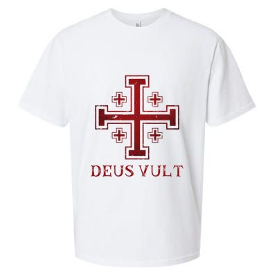 Catholic Knight Templar Crusader Cross Sueded Cloud Jersey T-Shirt