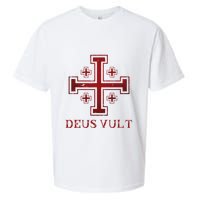 Catholic Knight Templar Crusader Cross Sueded Cloud Jersey T-Shirt