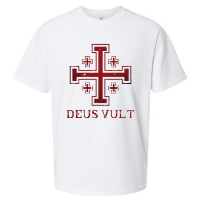 Catholic Knight Templar Crusader Cross Sueded Cloud Jersey T-Shirt