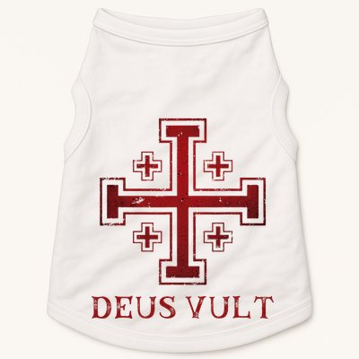 Catholic Knight Templar Crusader Cross Doggie Tank