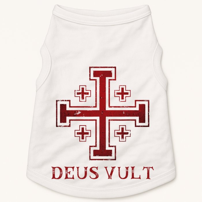 Catholic Knight Templar Crusader Cross Doggie Tank