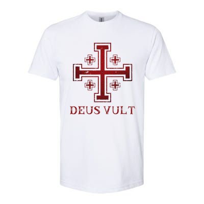 Catholic Knight Templar Crusader Cross Softstyle CVC T-Shirt