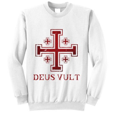 Catholic Knight Templar Crusader Cross Sweatshirt