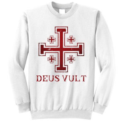 Catholic Knight Templar Crusader Cross Sweatshirt