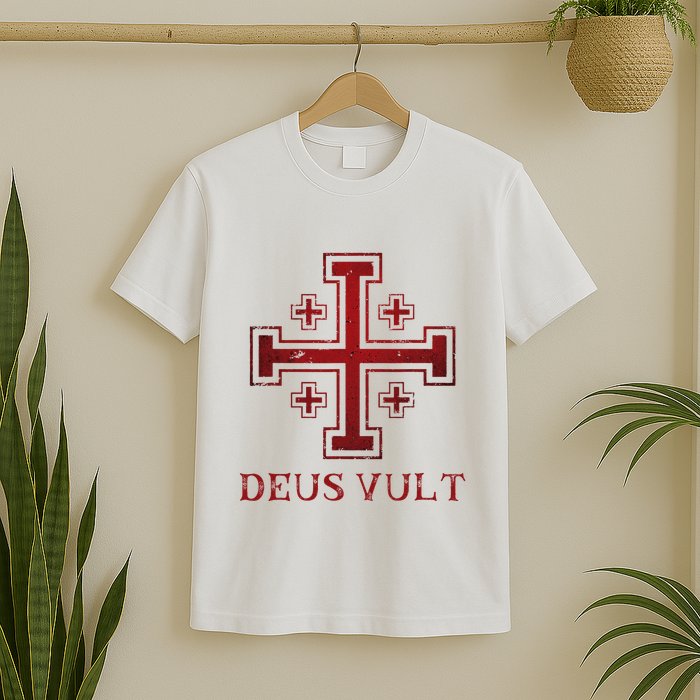 Catholic Knight Templar Crusader Cross T-Shirt