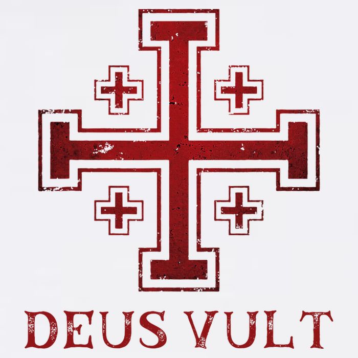 Catholic Knight Templar Crusader Cross Button