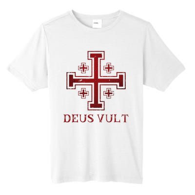 Catholic Knight Templar Crusader Cross Tall Fusion ChromaSoft Performance T-Shirt