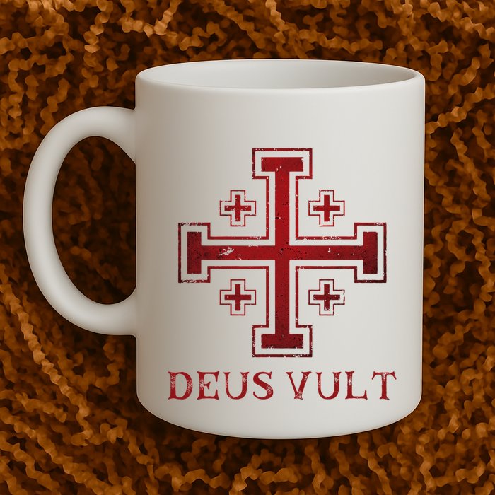 Catholic Knight Templar Crusader Cross Mug