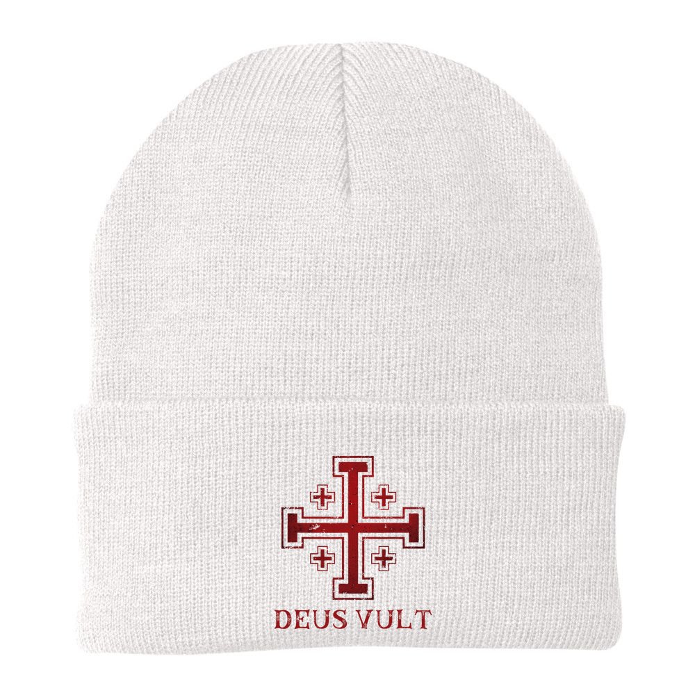 Catholic Knight Templar Crusader Cross Beanie