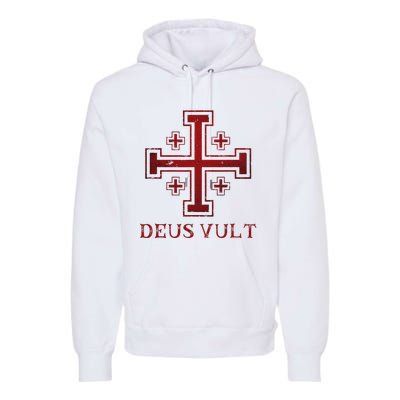 Catholic Knight Templar Crusader Cross Premium Hoodie