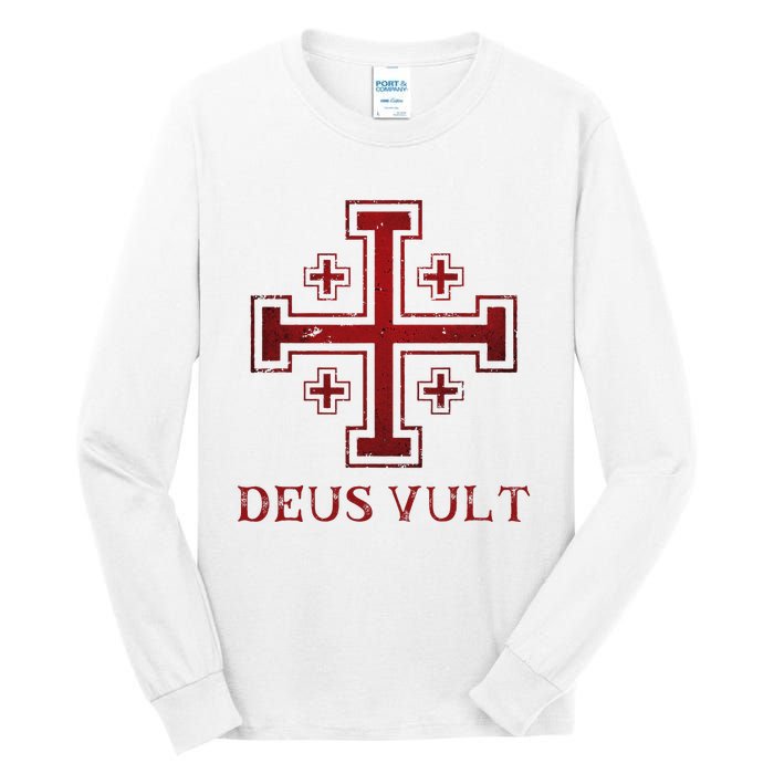 Catholic Knight Templar Crusader Cross Tall Long Sleeve T-Shirt