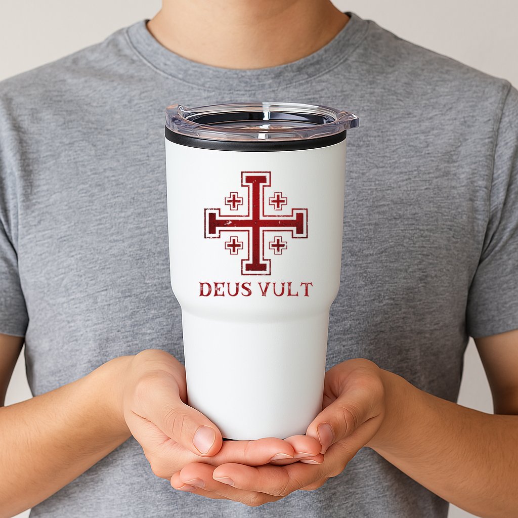 Catholic Knight Templar Crusader Cross Tumbler