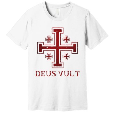 Catholic Knight Templar Crusader Cross Premium T-Shirt