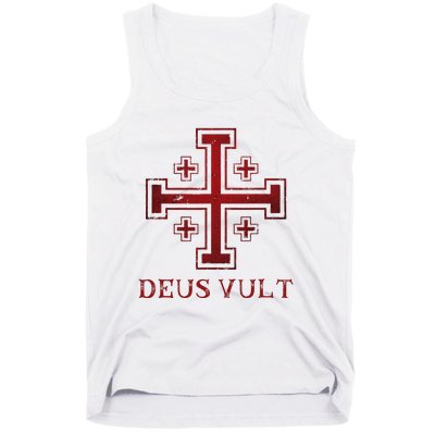 Catholic Knight Templar Crusader Cross Tank Top