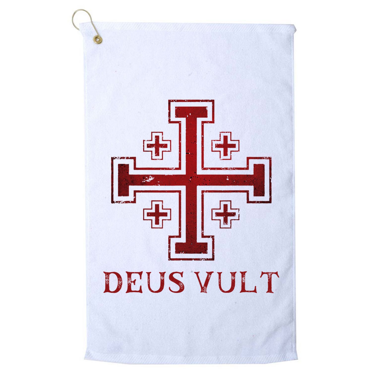 Catholic Knight Templar Crusader Cross Golf Towel