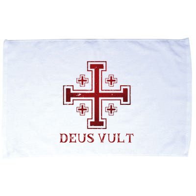 Catholic Knight Templar Crusader Cross Microfiber Hand Towel