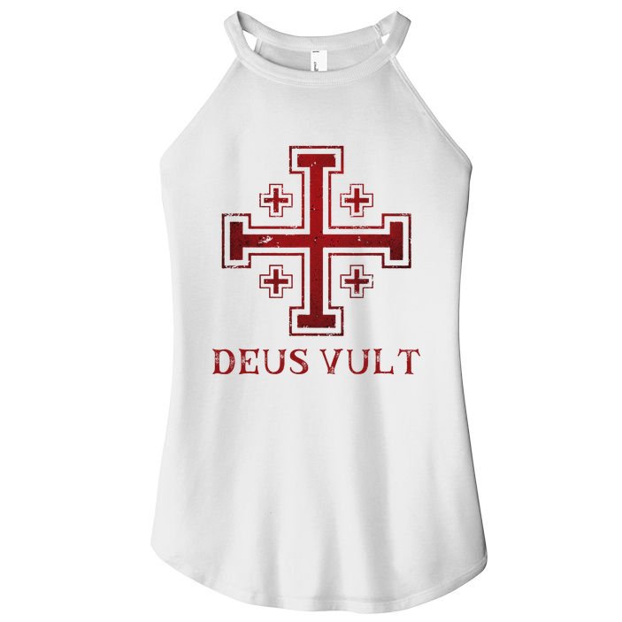 Catholic Knight Templar Crusader Cross Women's Perfect Tri Rocker Tank