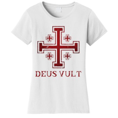 Catholic Knight Templar Crusader Cross Women's T-Shirt