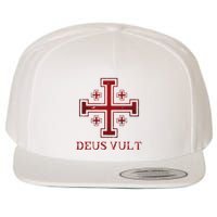 Catholic Knight Templar Crusader Cross Wool Snapback Cap
