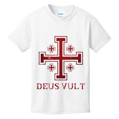 Catholic Knight Templar Crusader Cross Kids T-Shirt